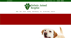 Desktop Screenshot of ontarioanimalhospital.com